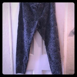 Xhiliration Snakeskin Leggings XL